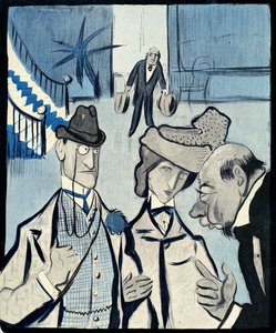 Et engelsk par tjekker ind på et fransk hotel, 1903 af Francisco Sancha y Lengo