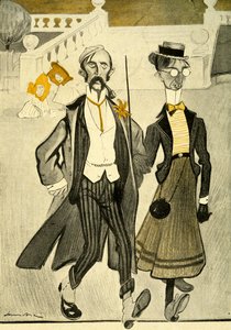 Et engelsk par i Frankrig bliver hånet for deres mærkelige modesans, 1903