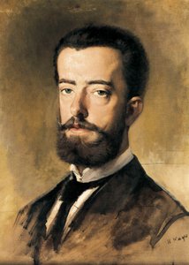 Portræt af Amadeo I af Savoyen (1845-1890), konge af Spanien af Francisco Sans y Cabot