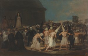 En procession af flagellanter af Francisco de Goya