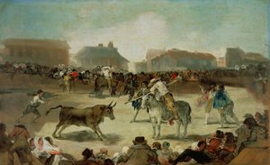 En landsby tyrefægtning af Francisco de Goya