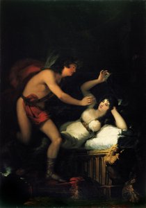 Allegori om kærlighed Amor og psyke af Francisco de Goya