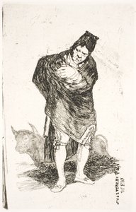 Andalusisk smugler, med tyr af Francisco de Goya