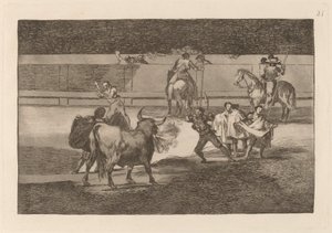 Banderillas med firecrackers af Francisco de Goya