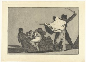Kendt tåbelighed Disperger Conocido Los Disparates (The follies) (serietitel) Los Proverbios (Ordsprogene) (serietitel) af Francisco de Goya