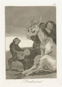 Bravo! Brabisimo! (titel på objekt) Los Caprichos (serietitel) af Francisco de Goya