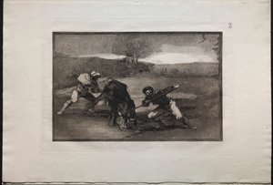 Tyrefægtning: En anden måde at jage til fods på af Francisco de Goya