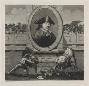 Tyrefægtning: Frontispice, 1876. af Francisco de Goya