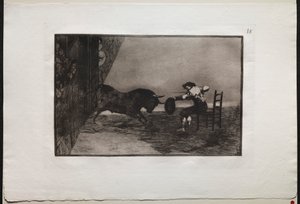 Tyrefights: The Daring of Martincho in the Ring at Saragossa af Francisco de Goya