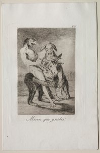 Caprices: Se hvor højtidelige de er! af Francisco de Goya