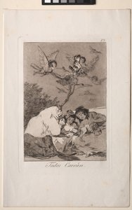 Caprichos: Alt vil falde af Francisco de Goya