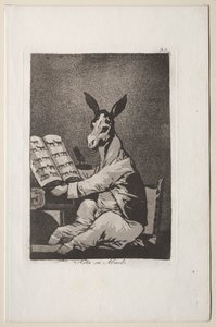 Caprichos: Og det var hans bedstefar også. af Francisco de Goya