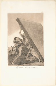Caprichos: Og stadig går de ikke!. af Francisco de Goya