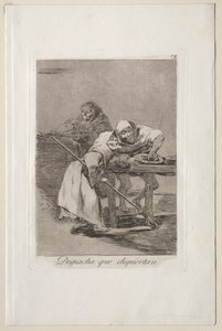 Caprichos: Vær hurtig, de vågner op. af Francisco de Goya