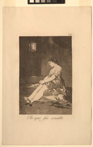 Caprichos: Fordi hun var modtagelig.. af Francisco de Goya