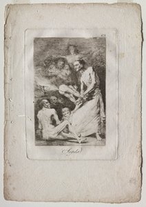 Caprichos: Blow, 1799. af Francisco de Goya