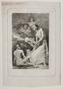 Caprichos: Blow, ca. 1799. af Francisco de Goya