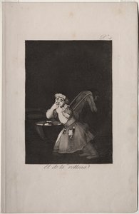 Caprichos: Barnepiges dreng af Francisco de Goya