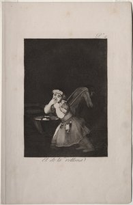 Caprichos: Barnepiges dreng. af Francisco de Goya