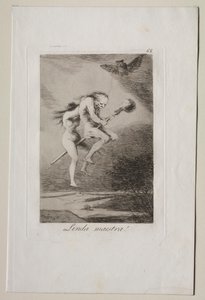 Caprichos: Smuk lærer!. af Francisco de Goya