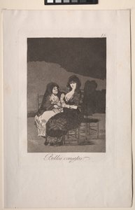 Caprichos: Pretty Teachings. af Francisco de Goya