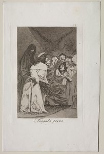 Caprichos: Slug det, hund! af Francisco de Goya