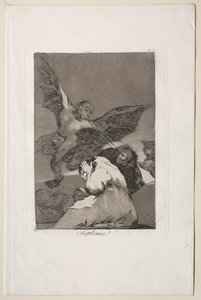 Caprichos: Tale-Bearers-Blasts of Wind af Francisco de Goya