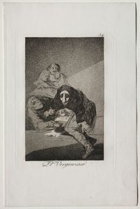 Caprichos: The Shamefaced One af Francisco de Goya