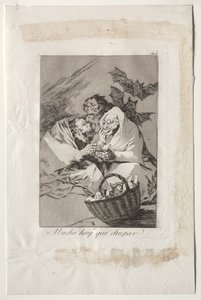 Caprichos: Der er masser at suge, 1799. af Francisco de Goya