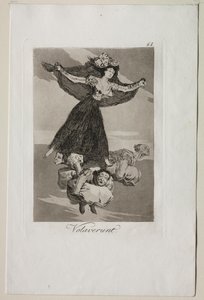 Caprichos: De er fløjet. af Francisco de Goya