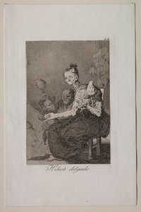 Caprichos: De spinder fint. af Francisco de Goya