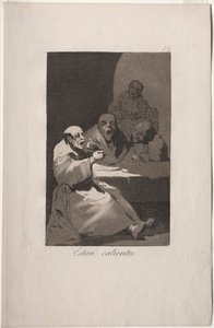Caprichos: De er varme. af Francisco de Goya