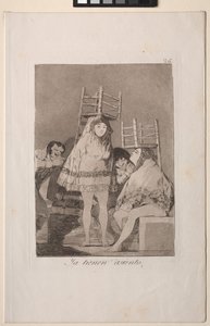 Caprichos: De har allerede fået en plads (dvs. bunden) af Francisco de Goya