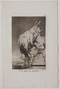 Caprichos: Du der ikke kan af Francisco de Goya