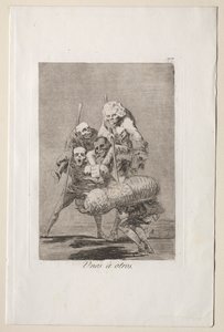 Caprichos: Hvad man gør mod en anden. af Francisco de Goya