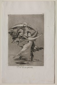 Caprichos: Du vil ikke undslippe af Francisco de Goya