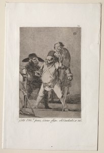 Caprichos: Du forstår...Nå, som jeg siger...eh! Pas på! Ellers.... af Francisco de Goya