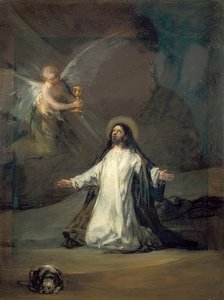 Kristus på Oliebjerget. Omkring 1819 af Francisco de Goya