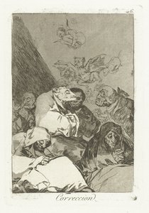 korrekt Rettelse (titel på objekt) Los Caprichos (serietitel) af Francisco de Goya