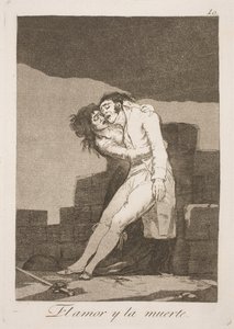 Døden og kærligheden af Francisco de Goya