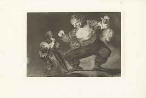 Af dwaas Bobalicon The Nonsense (De dwaasheden) (serietitel) Ordsprogene (De spreekwoorden) (serietitel) af Francisco de Goya