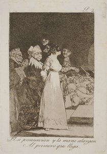 De siger ja og gifter sig med den første den bedste af Francisco de Goya