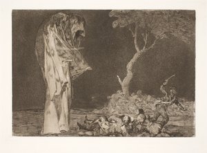 Den tåbelige frygt (Tab ikke anseelse på grund af frygt) af Francisco de Goya