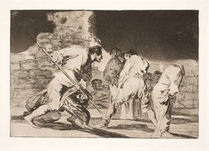 Den tåbelige vrede (Det er utroligt - og vi blev skabt af Gud) af Francisco de Goya