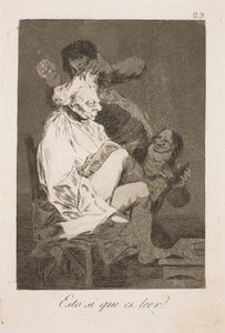 Dette kaldes at læse af Francisco de Goya