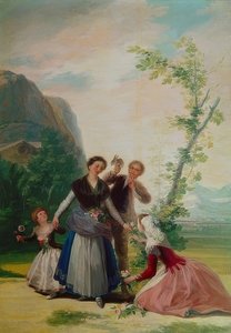 Blomsterpigen eller foråret. 1786 af Francisco de Goya