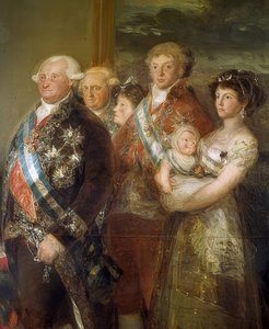 Familien til Charles IV af Spanien. 1800/01. detalje af Francisco de Goya