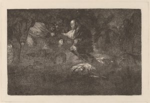 Gud skaber dem, og de slutter sig sammen (Gud skaber dem, og de slutter sig sammen) af Francisco de Goya