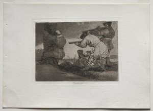 Krigskatastrofer: Barbarians!, 1810-1820. af Francisco de Goya