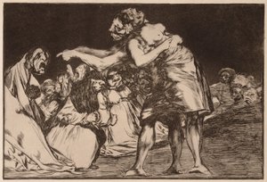 Uordnet dårskab, fra serien Los Disparates af Francisco de Goya